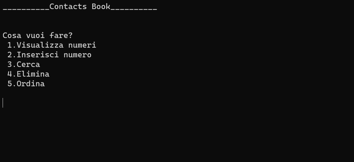 GitHub ClousTom/RubricaContacts A small program written in C++ to