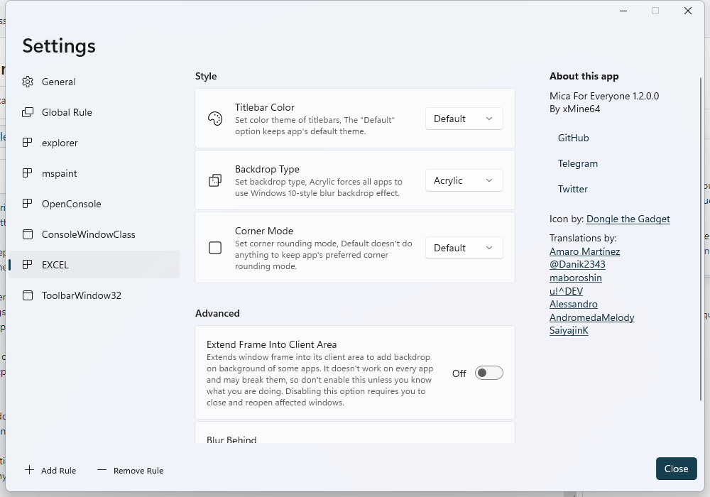 Unable to apply settings in 22H2 APPs · Issue #182 · MicaForEveryone ...