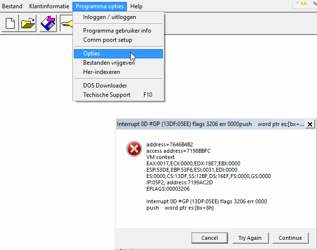 Interrupt 0D GP after menu item hover · Issue 1014 · otya128/winevdm