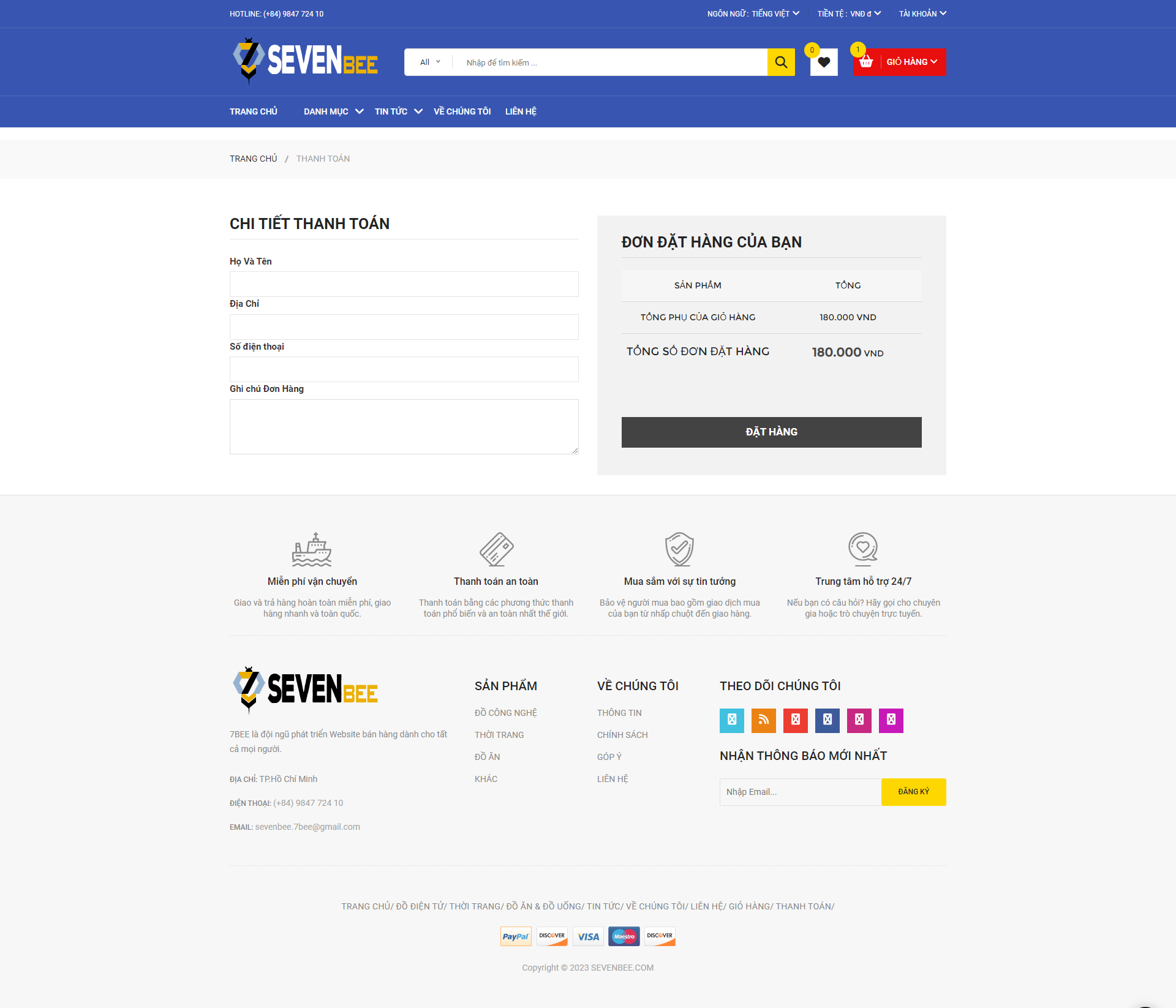 GitHub - Seven-Bee/7Bee: This project is an e-comercial website that ...