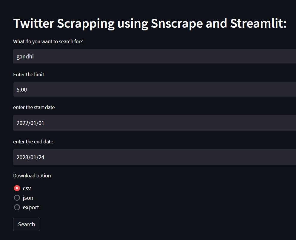 GitHub - Bhuvaneswaran-k/Twitter-Scraping-Project-1