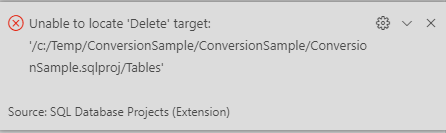 Cannot delete folder with files from the SQL Database Project · Issue ...