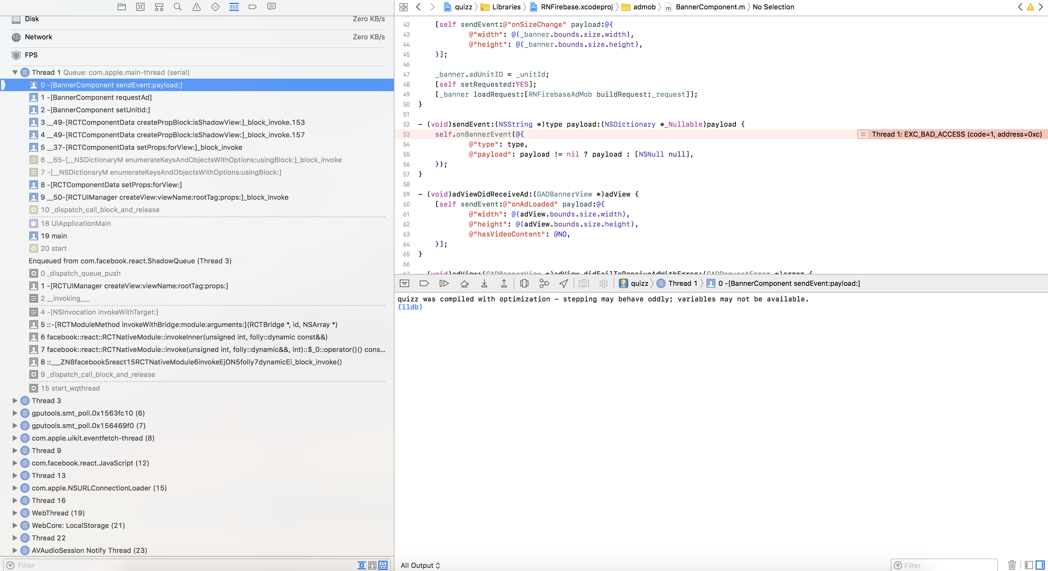 Bug Admod Banner Ios 10 3 3 Issue 569 Invertase React Native