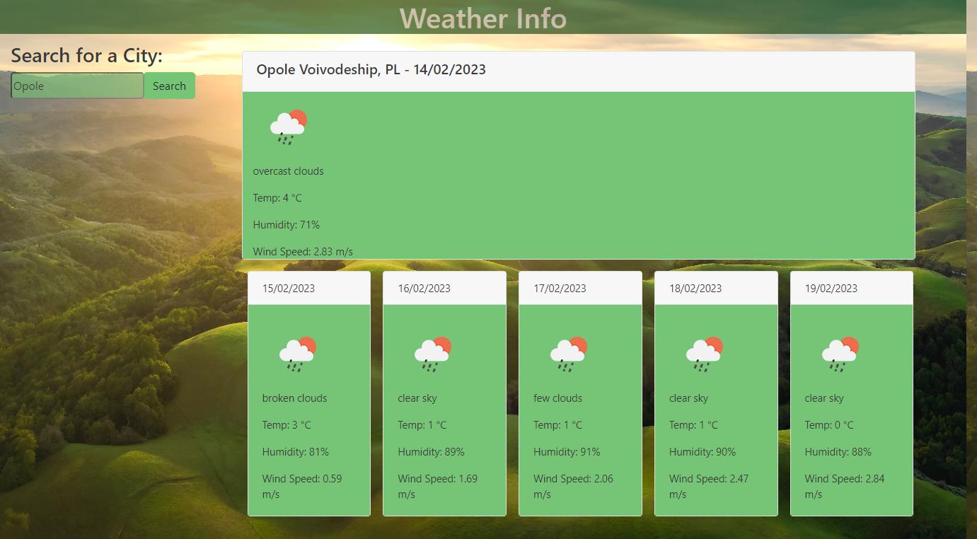 GitHub - amiekisiak/weather-info