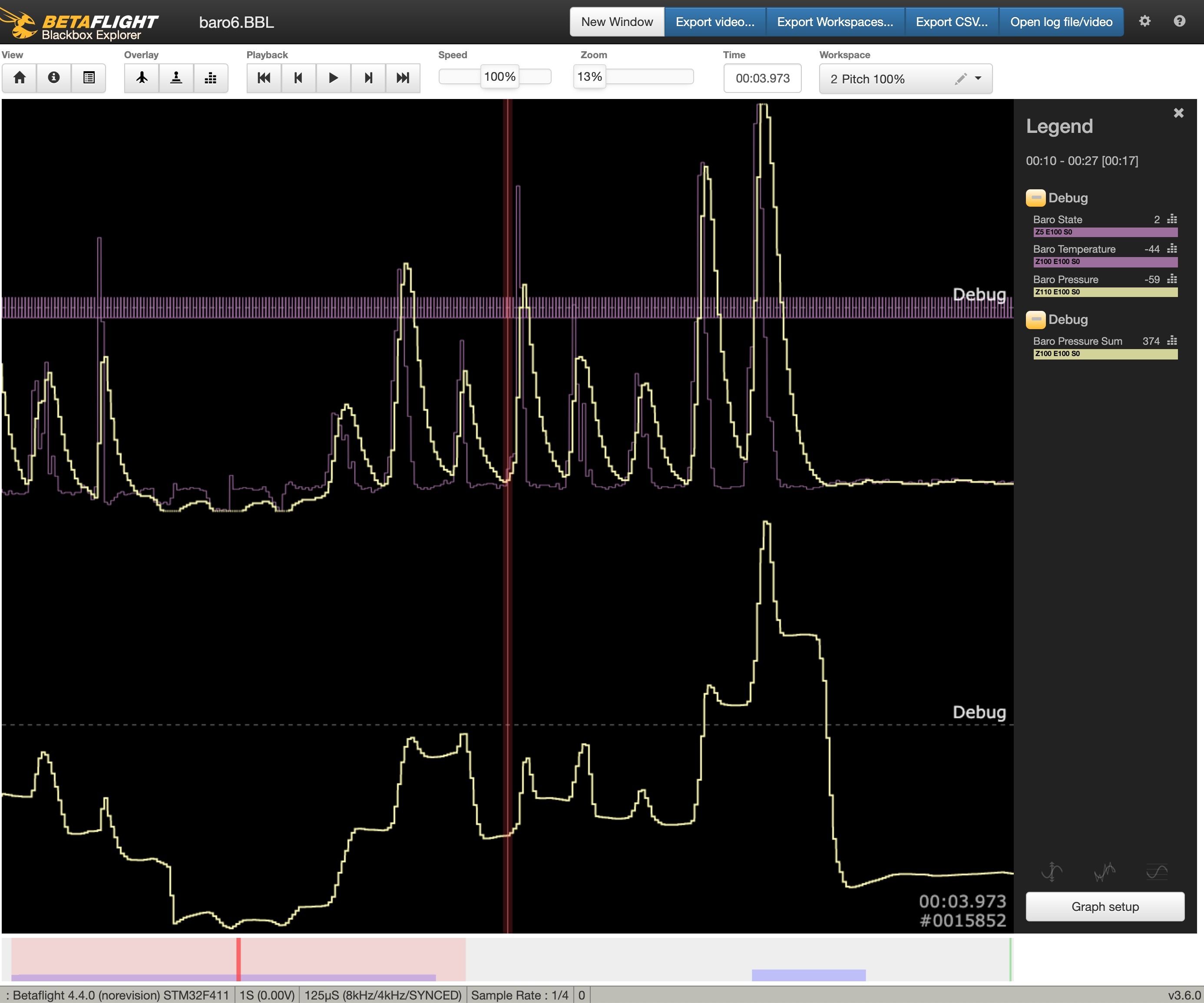 Refactor barometer as floats with pt2 smoothing by ctzsnooze · Pull Request 11775 · betaflight