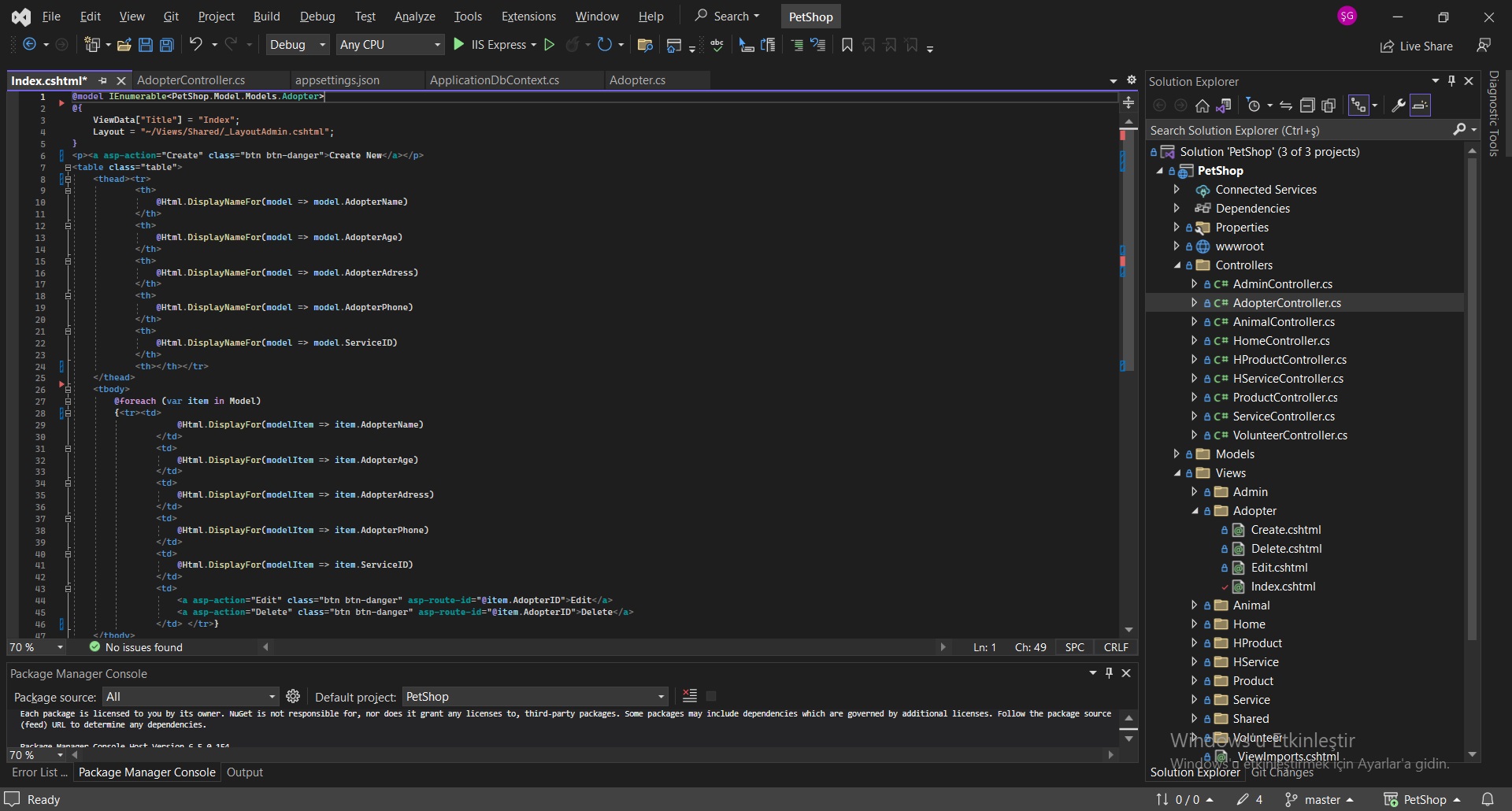 GitHub - SerifeGokdas1/PetShop-Project: Web Uygulaması- ASP.Net Core ...