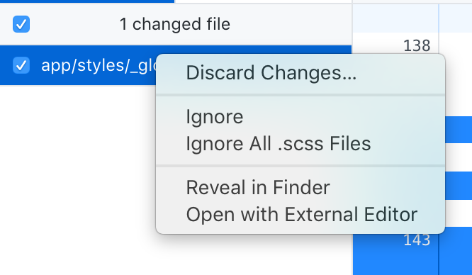 Moving the commit actions to a context menu · Issue #2382 · desktop ...