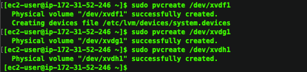 pvcreate