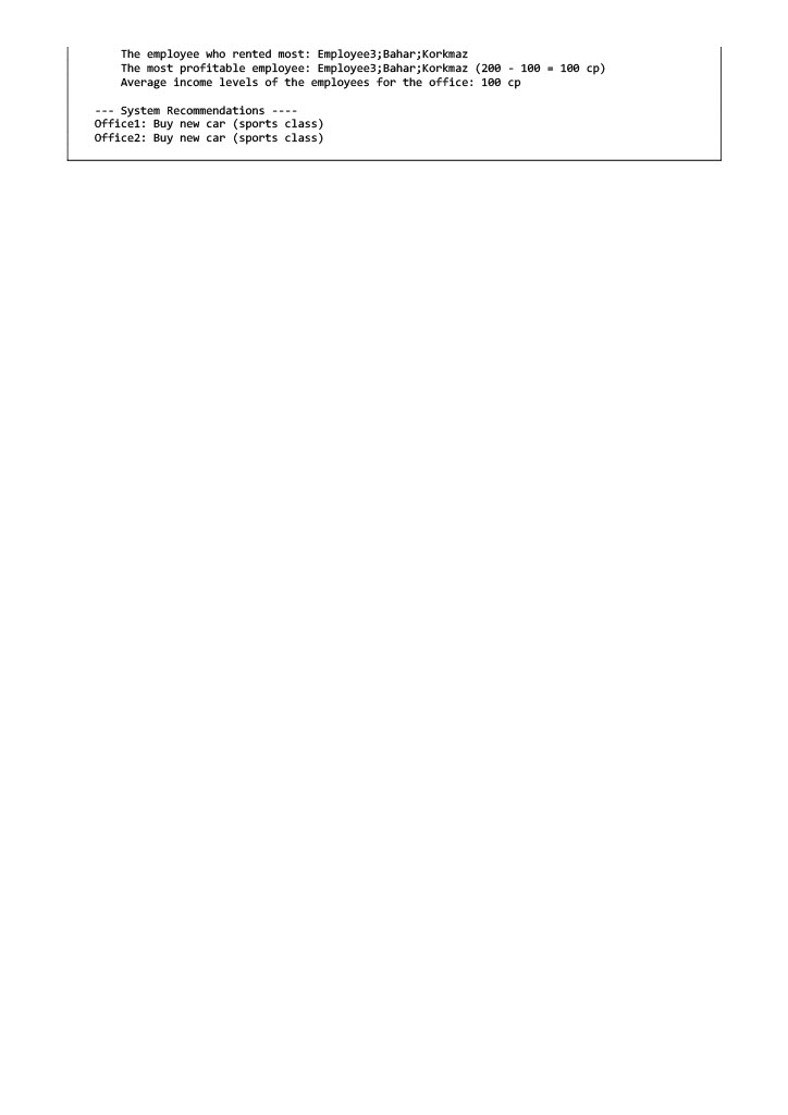 GitHub baro35/CarRentalSystem The system simulates a car rental