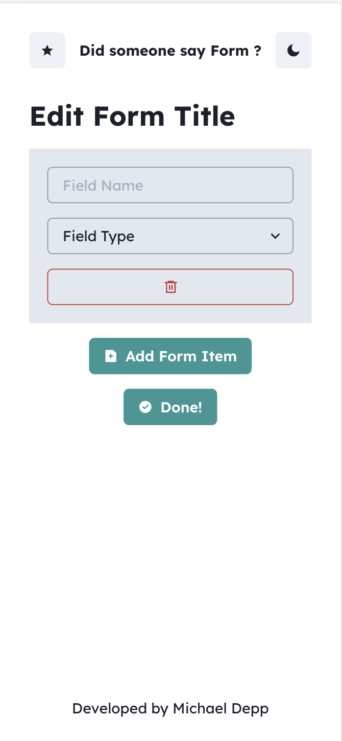 GitHub - MichaelDepp/dynamic-forms