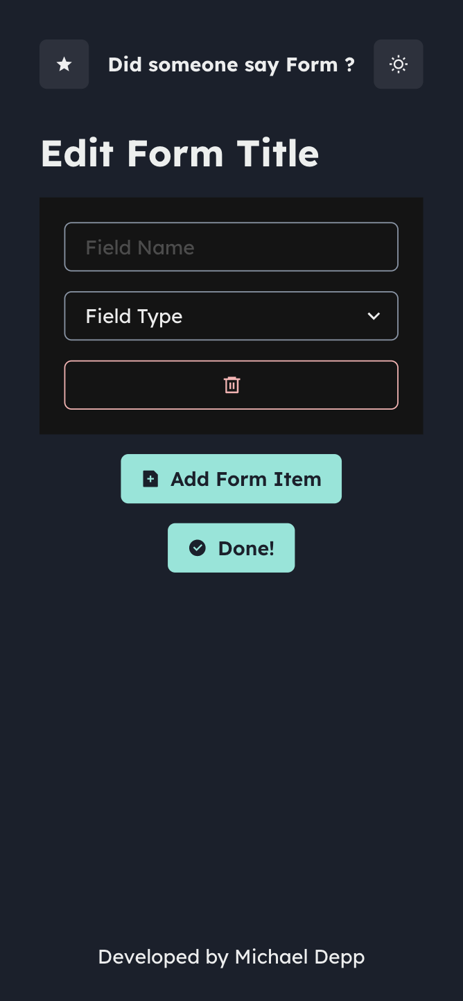 GitHub - MichaelDepp/dynamic-forms