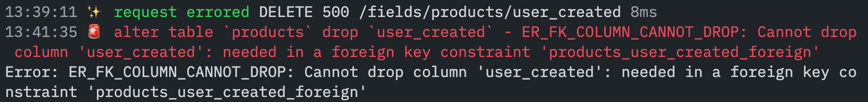 Cannot delete user_created and user_updated system fields · Issue ...