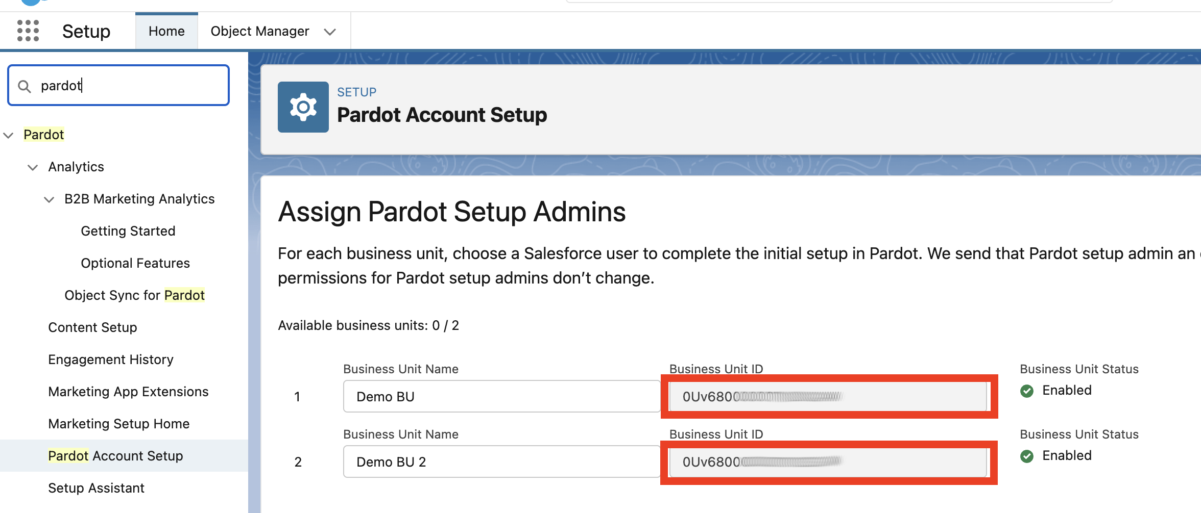 PardotBusinessUnits