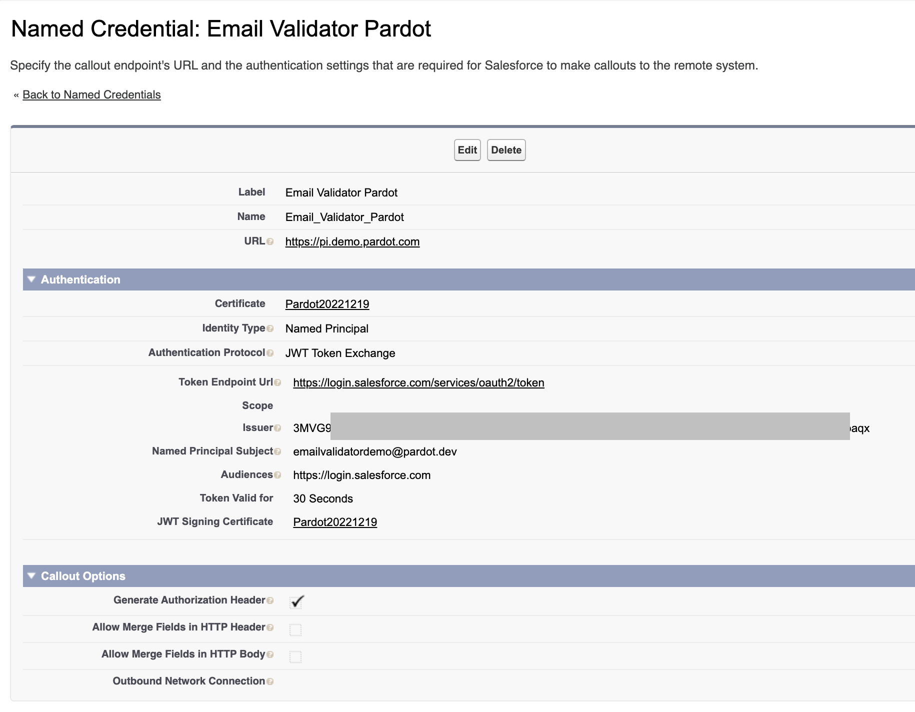 PardotNamedCredential