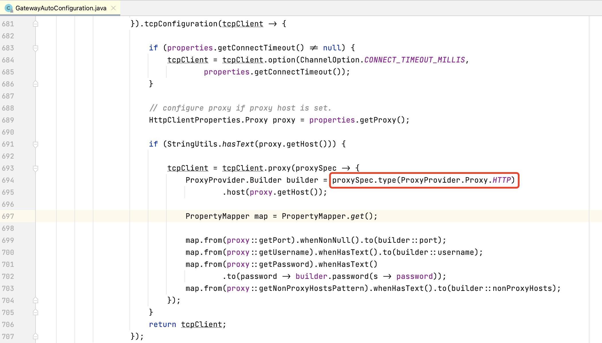 Make HttpClientProperties#proxy customizable · Issue #2140 · spring ...