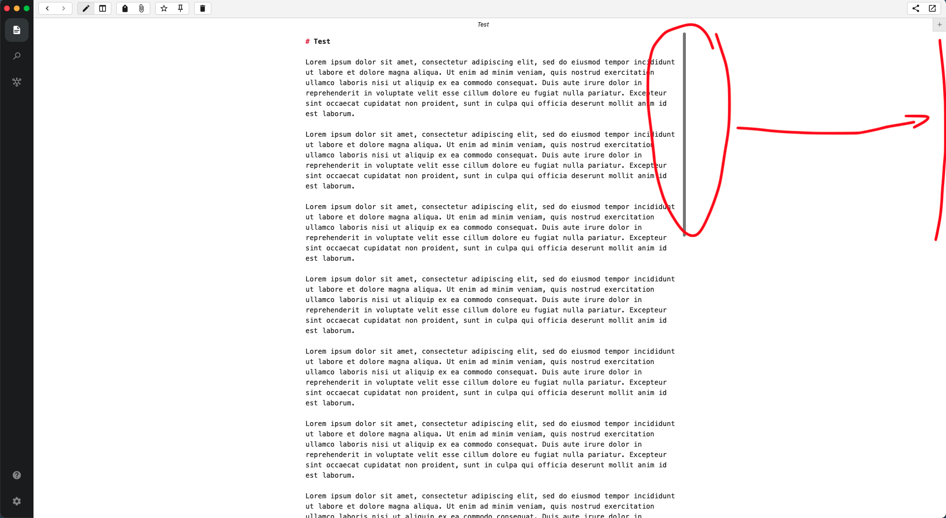 Vertical scrollbar location · Issue #1579 · notable/notable · GitHub