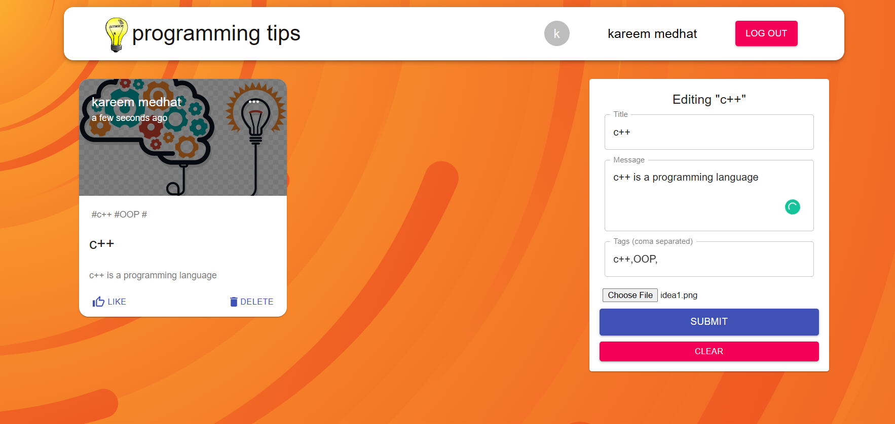 GitHub - KareemMedhatSe/programming_tips: A social media platform for ...