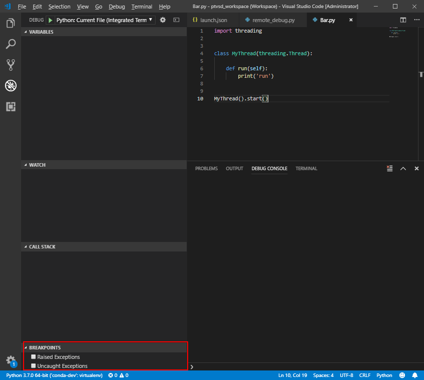 Django 2.2 request.get() throws exception although it is in a try
