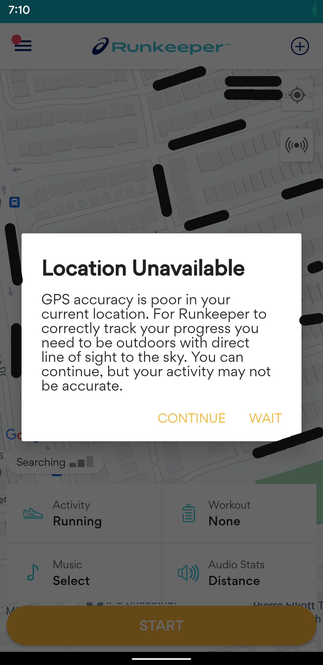GPS location data not working (Runkeeper/GPS status toolbox App