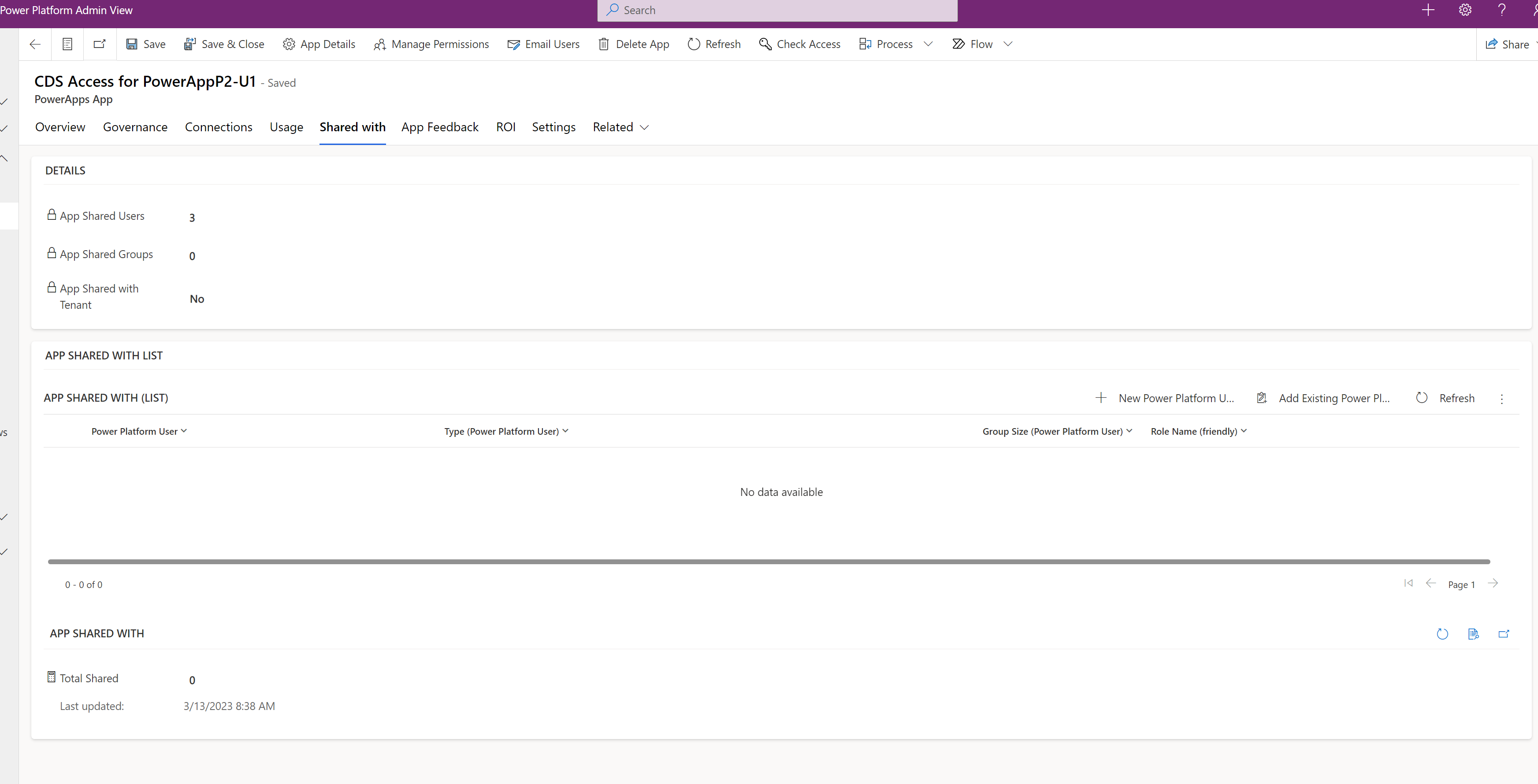 [CoE Starter Kit - BUG] Apps Shared with on Power Platform Admin View ...