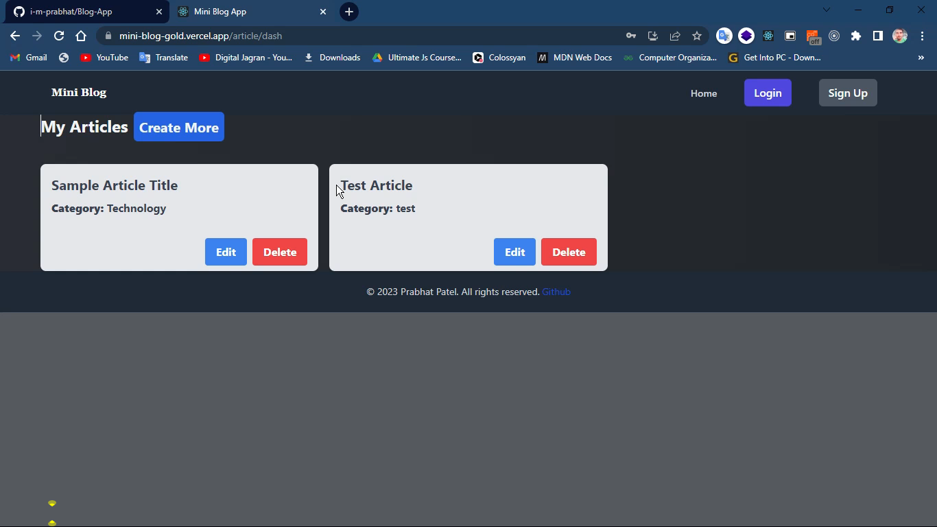 GitHub - i-m-prabhat/Blog-App · GitHub