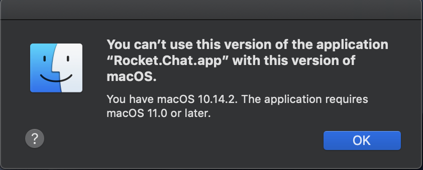 [BUG] App requests an nonexistent macOS version when open it. · Issue ...