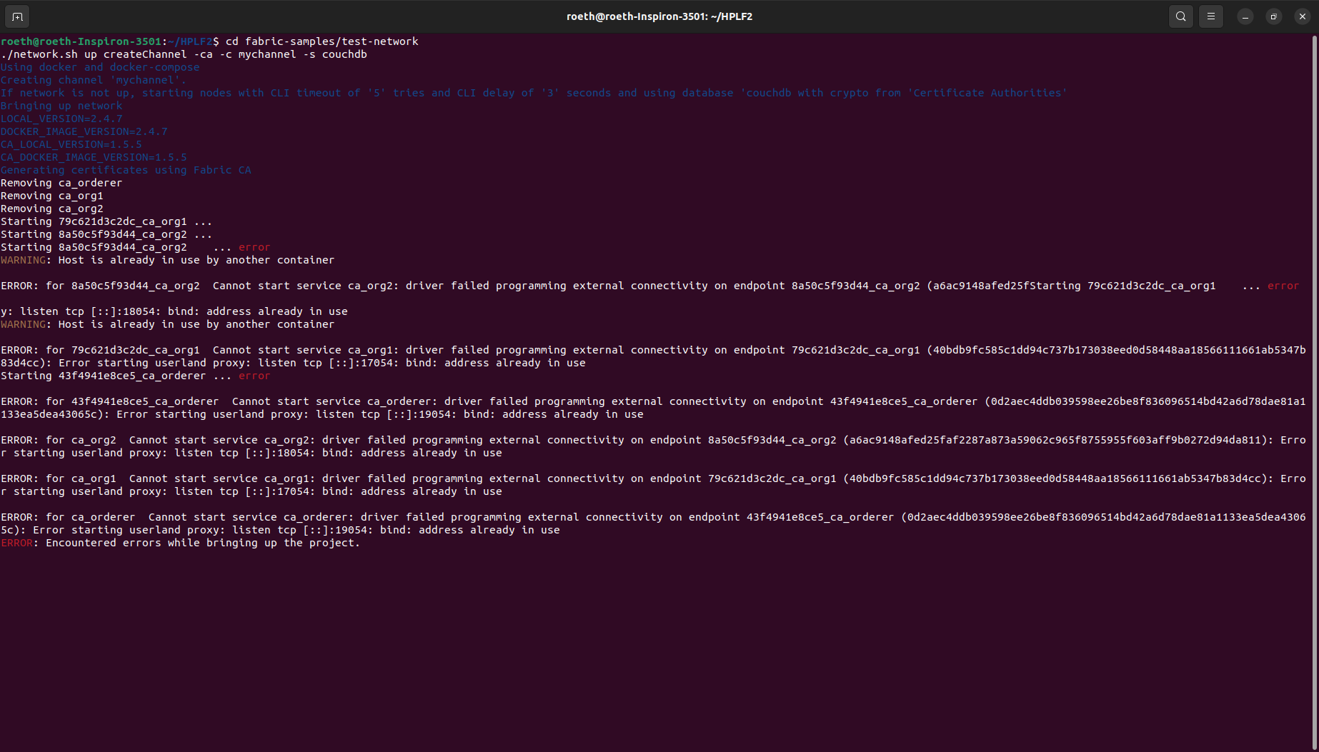 Encountered errors while bringing up the project · Issue #3852 ...