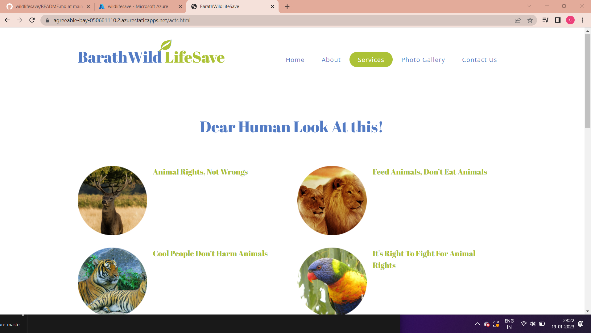 GitHub - veerankiswathi/wildlifesave