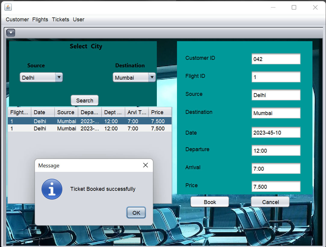 Reservation System Netbeans Java GitHub - AkashShukla4/GoByAir: This is an Airline Reservation System ...