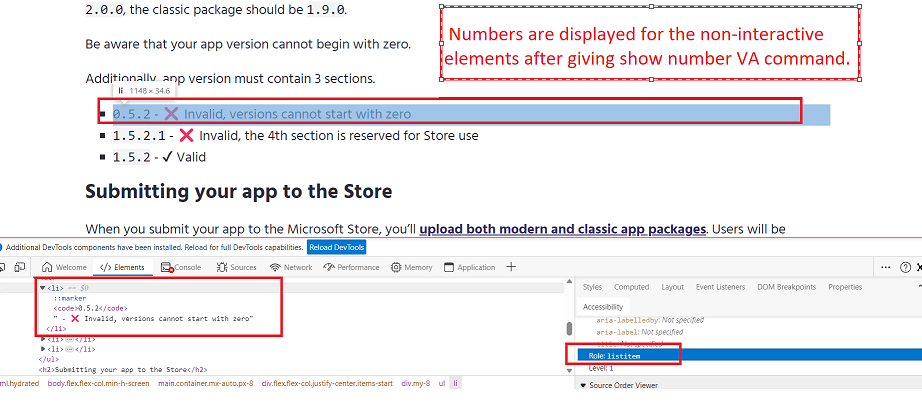 [PWA Builder-Blog]: Numbers are displayed for the non-interactive ...