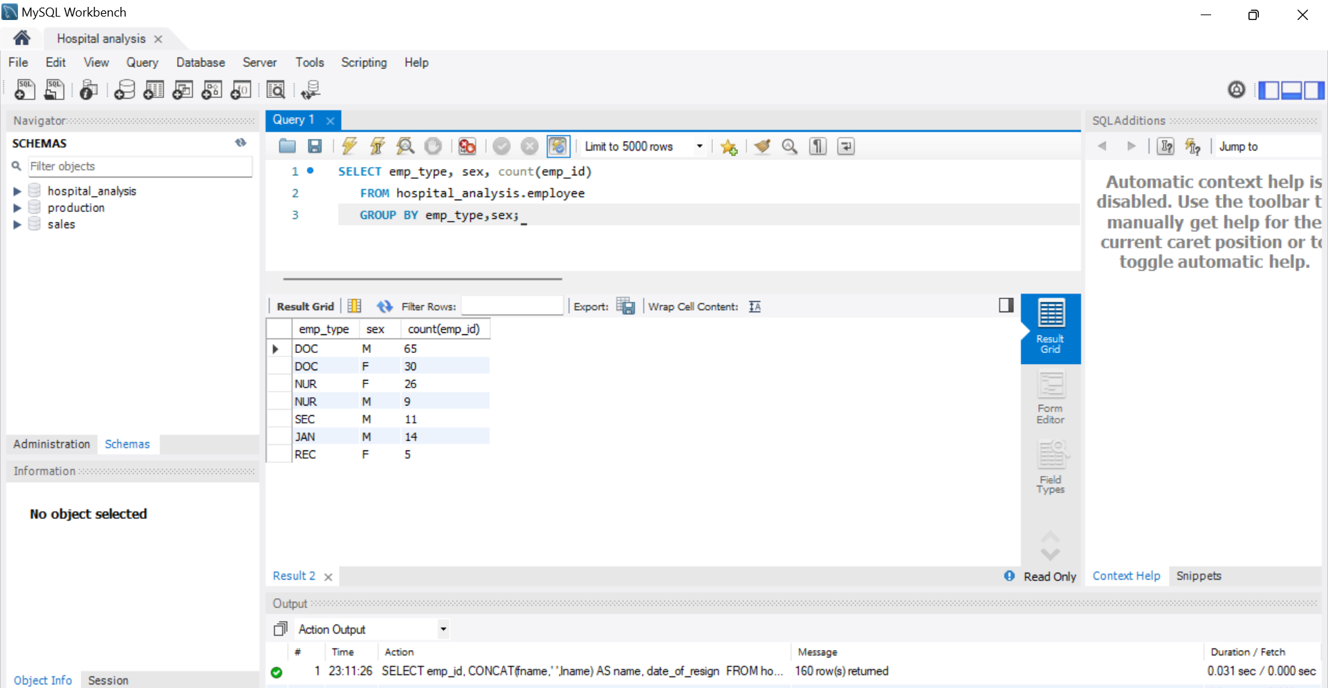 Medical Client Table In Sql GitHub - sb-94/Analysing-the-health-services-by-a-hospital-using-SQL ...