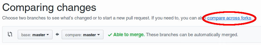Cannot Do Pull Request No Commits Between Master And Master Issue 