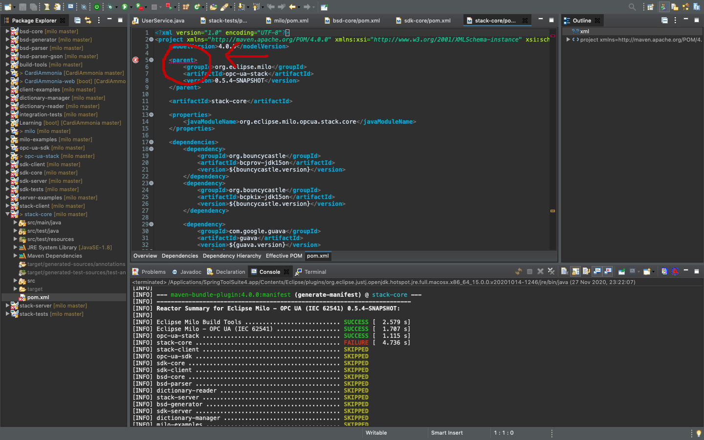 Errors when building the project · Issue #732 · eclipse-milo/milo · GitHub