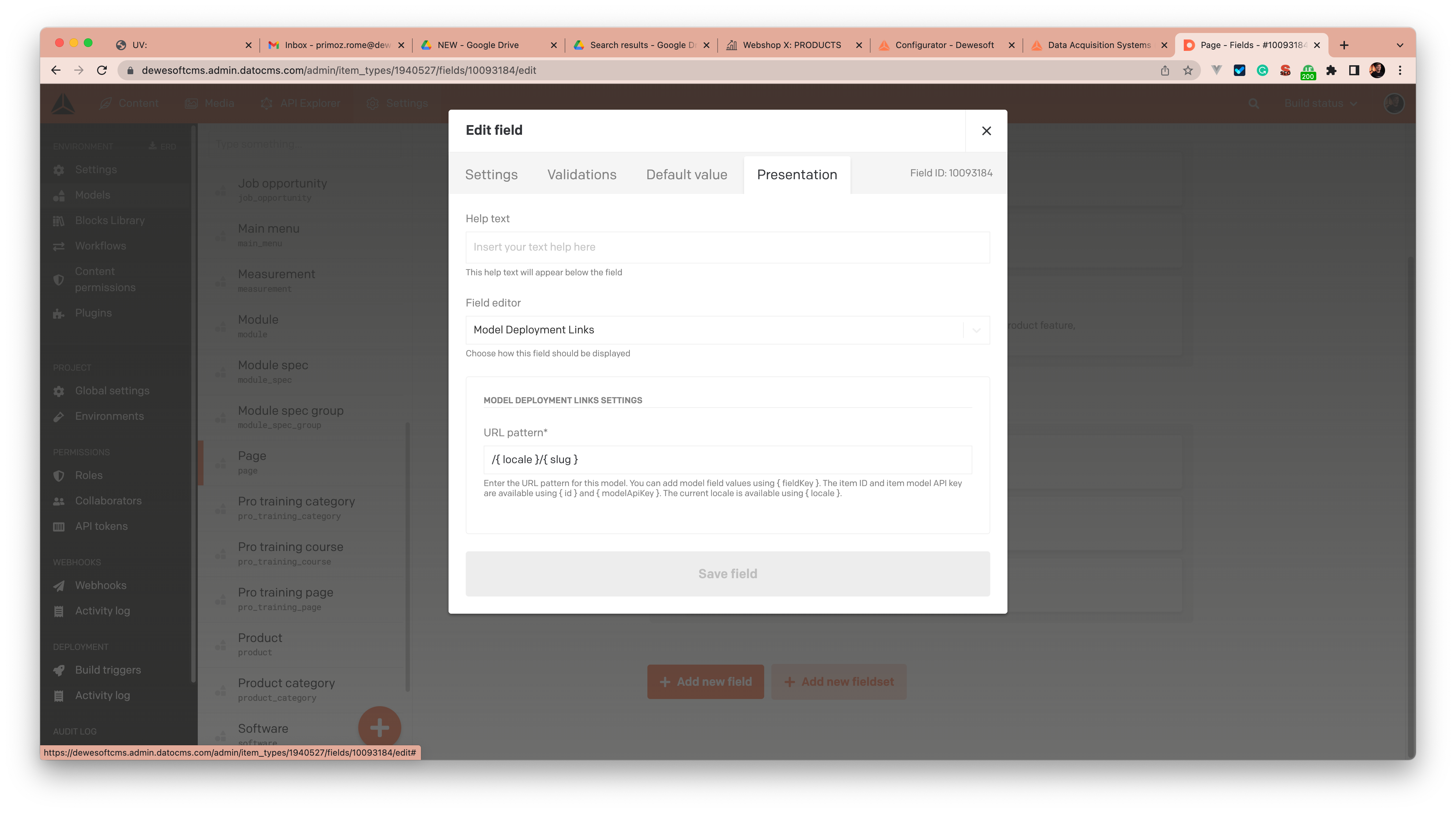 Links are not shown in the sidebar · Issue #5 · voorhoede/datocms ...