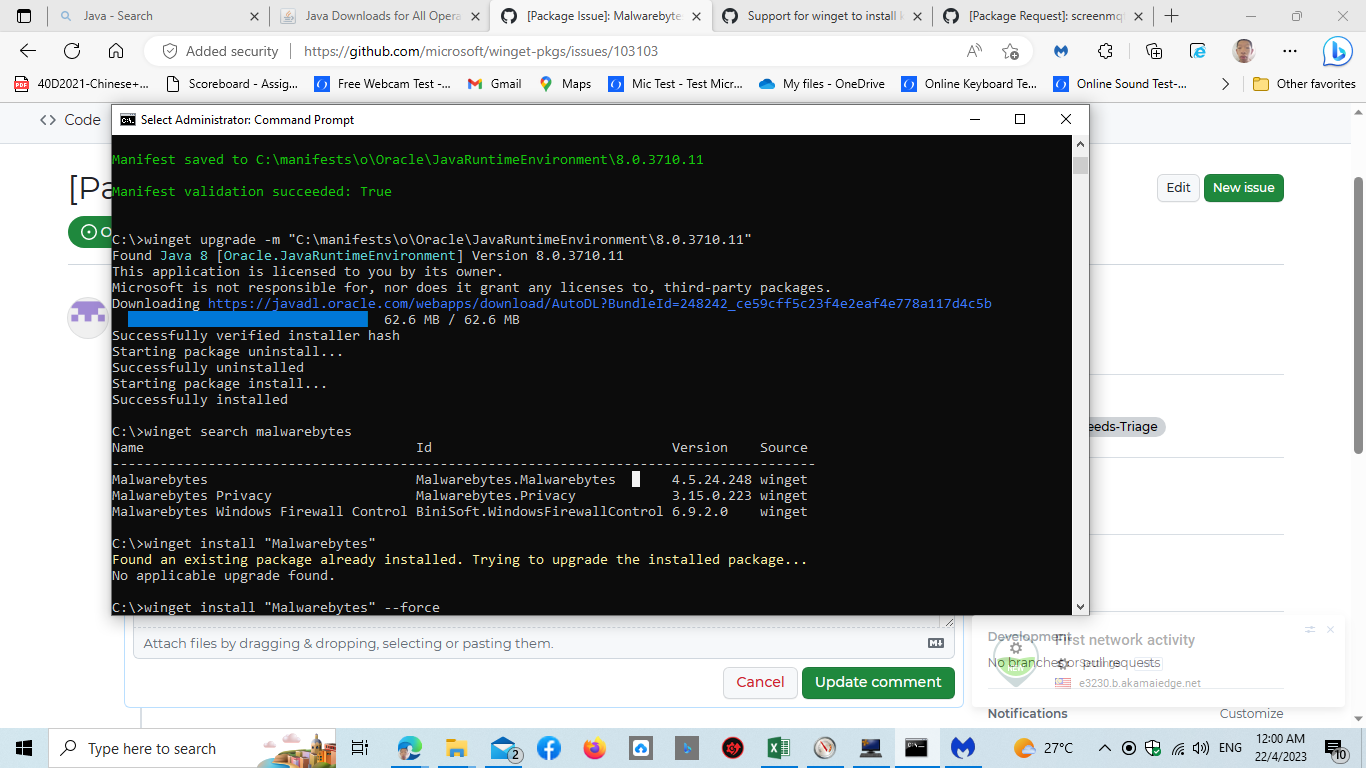 [Package Issue]: Malwarebytes.Malwarebytes · Issue #103103 · microsoft ...