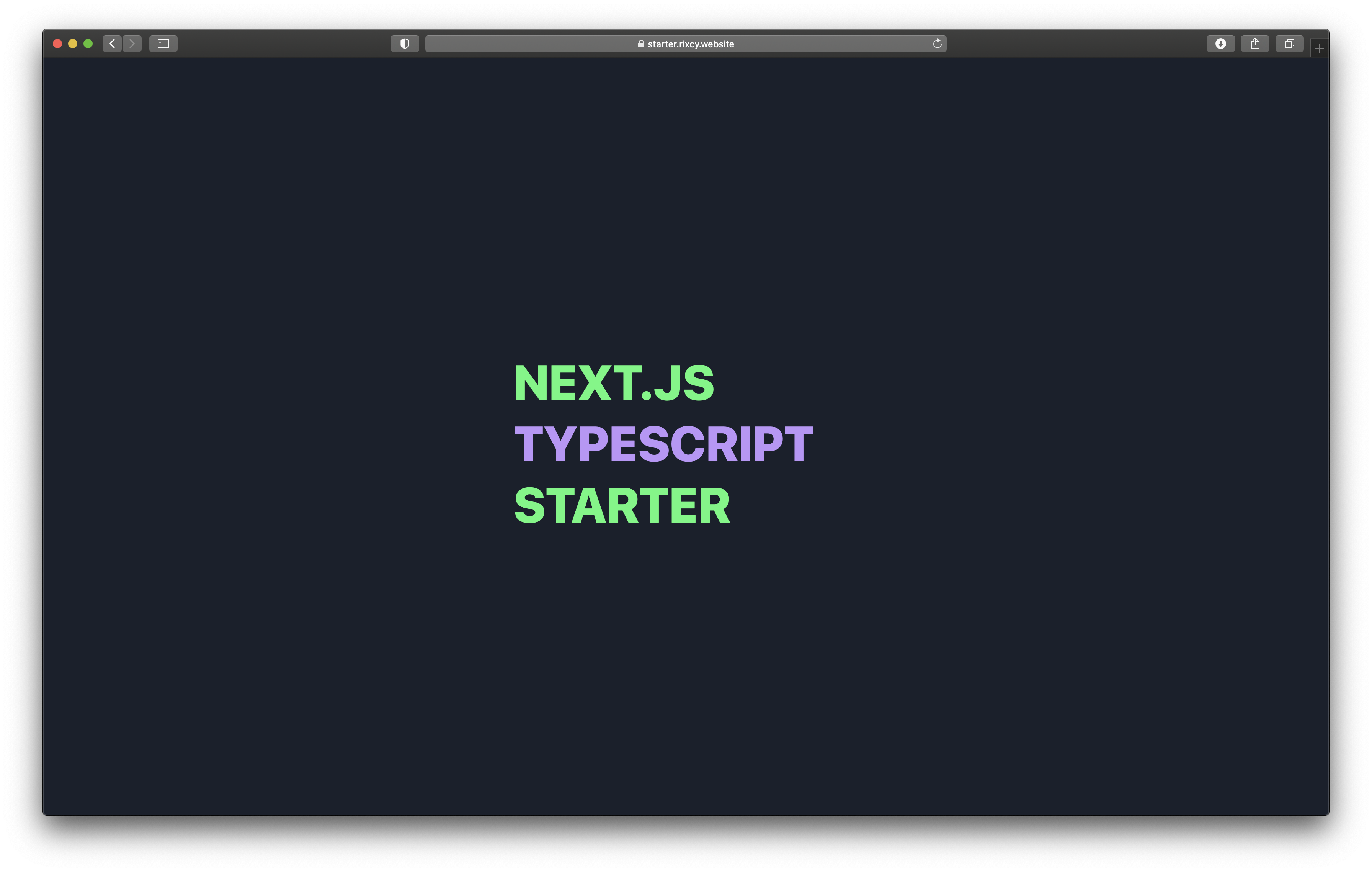 GitHub - Rixcy/nextjs-starter-v1: NextJS starter to get started ...