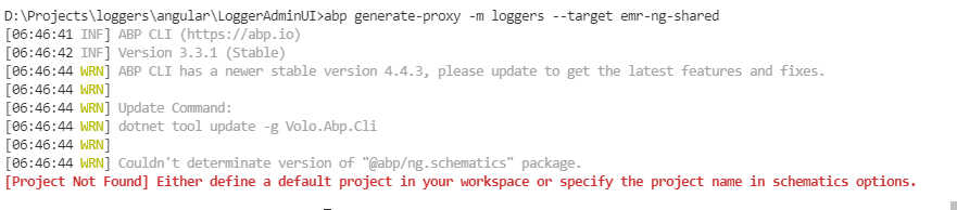 abp generate-proxy is not working in angular library project. Its ...