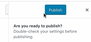 publish button
