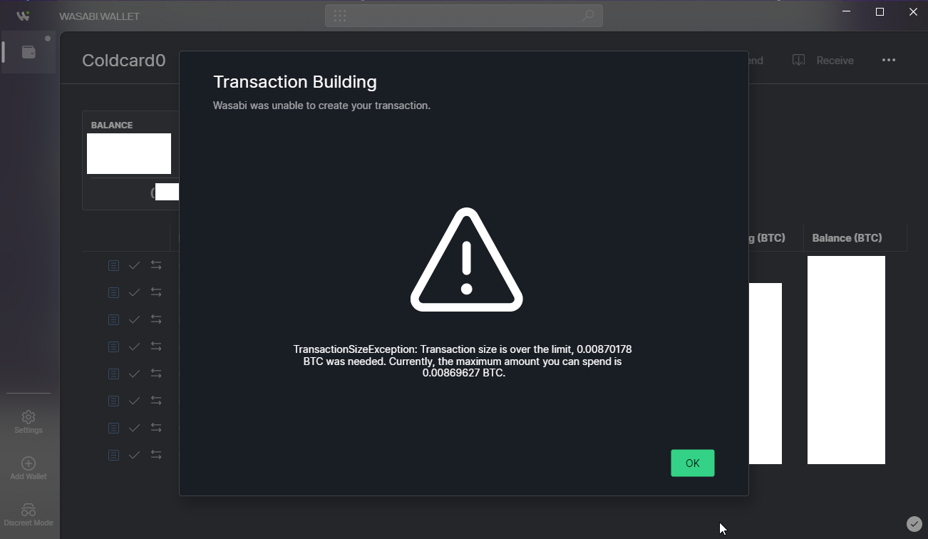 TransactionSizeException