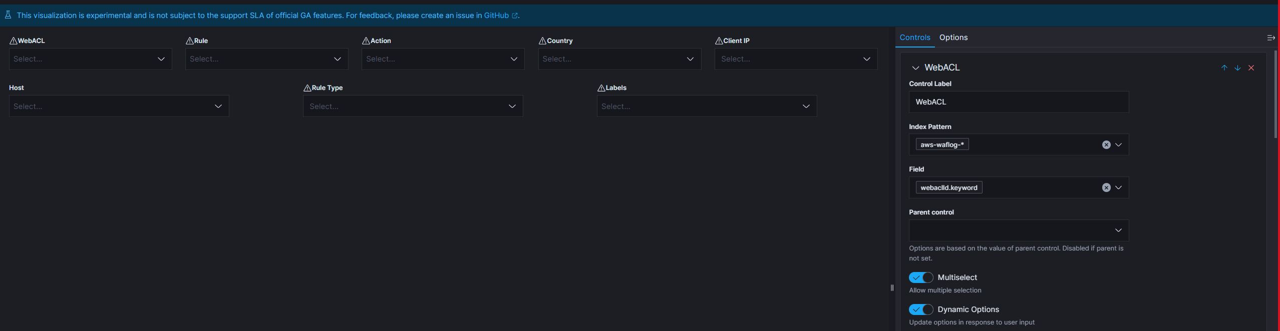Visualizations "Controls" · Issue 2931 · opensearchproject/OpenSearch
