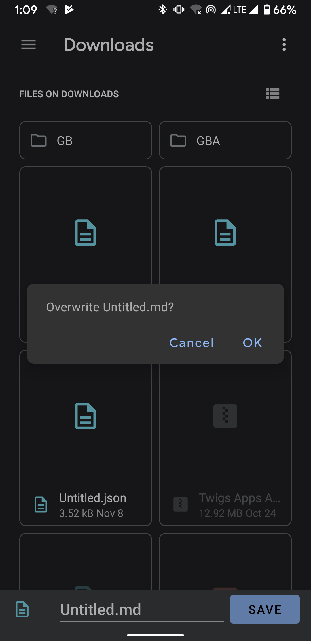Overwrite Screenshot