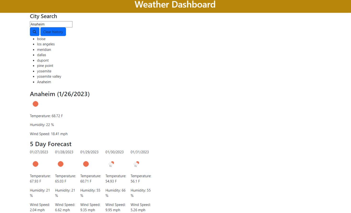 GitHub - jeremymccarter/Weather_Dashboard: An application that will ...