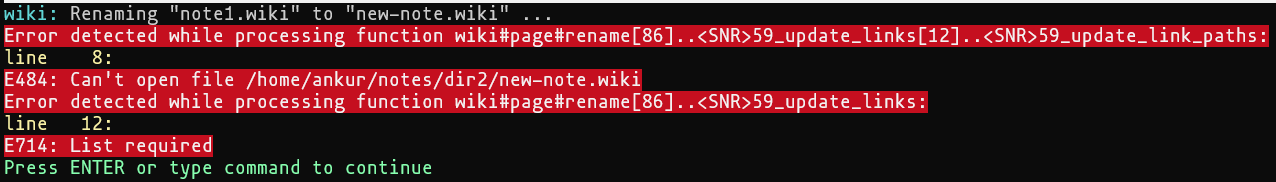 File rename not updating links · Issue #250 · lervag/wiki.vim · GitHub