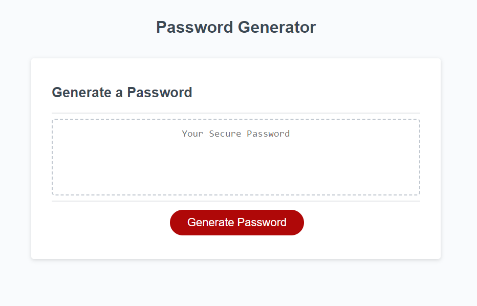 GitHub - Sam3Ved/password-generator