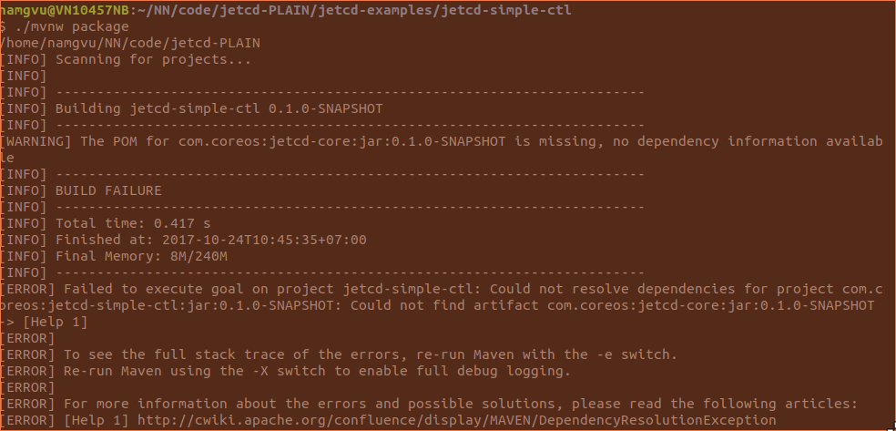 Maven build failed · Issue #255 · etcd-io/jetcd · GitHub