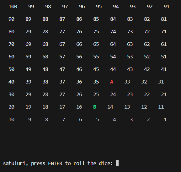 GitHub - adityasatuluri/Snake-and-ladder-python: Snake and Ladder game ...