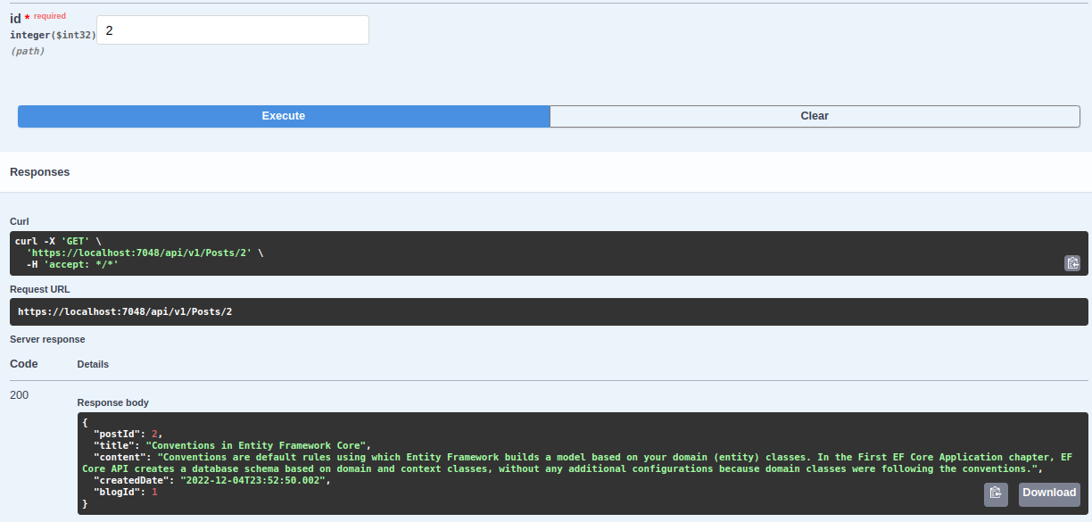 GitHub - lcsmota/BlogApi: Simple CRUD using Entity Framework Core 7