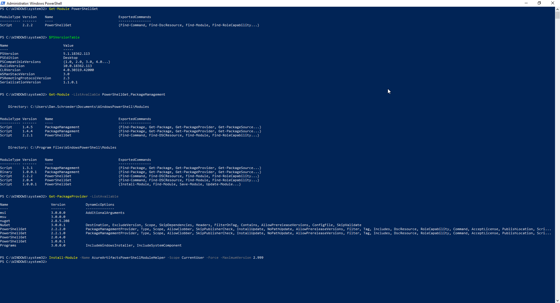 Install-Module works fine with MaximumVersion