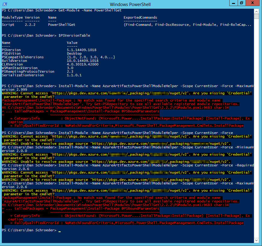 Install-Module 2 2 2 broken by MaximumVersion