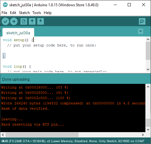 Arduino IDE from Windows Store incompatible with 3.0.0 (was: New ...